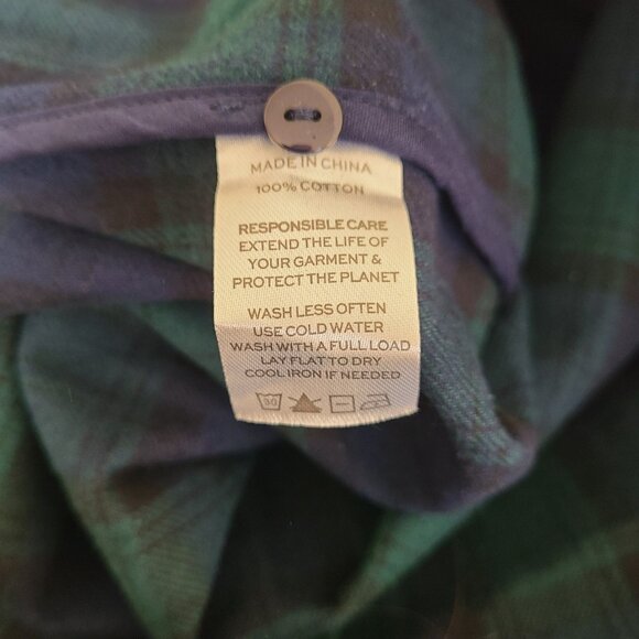 NWT Hill House Araminta Dress Tartan Green Blue Stewart Plaid Size M - Picture 6 of 9